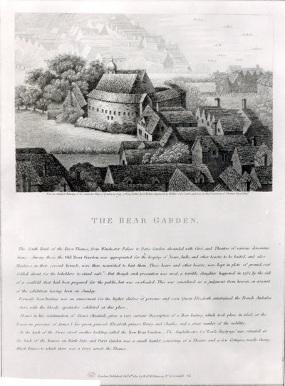 भालू उद्यान, 1647 द्वारा Wenceslaus Hollar