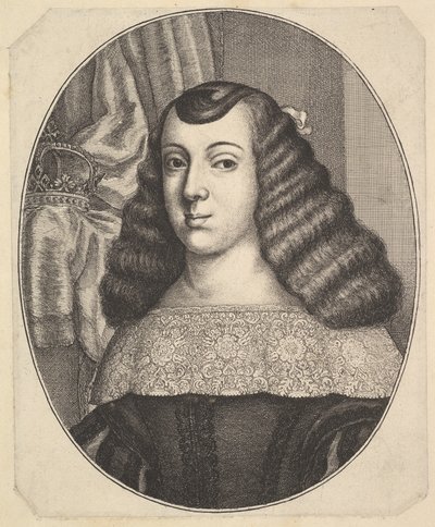 ब्रागांज़ा की कैथरीन, 1661। द्वारा Wenceslaus Hollar