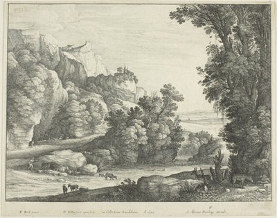 मवेशी का पानी पीना द्वारा Wenceslaus Hollar