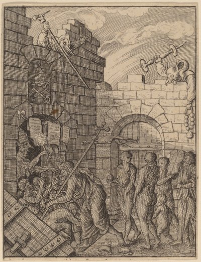 नर्क में उतरना द्वारा Wenceslaus Hollar