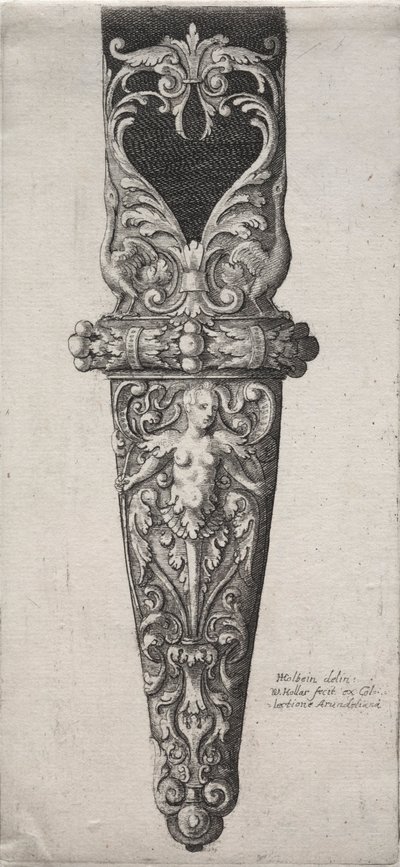डैगर शीथ के लिए डिज़ाइन। द्वारा Wenceslaus Hollar
