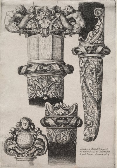 खंजर के लिए डिजाइन द्वारा Wenceslaus Hollar