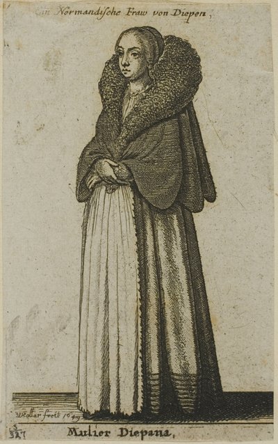 डिएप्पे महिला द्वारा Wenceslaus Hollar