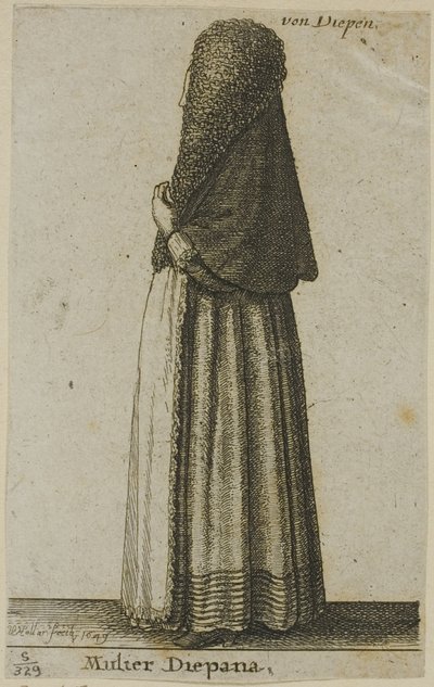 डिएप्पे महिला द्वारा Wenceslaus Hollar
