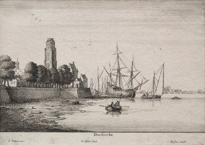Dordrecht। द्वारा Wenceslaus Hollar