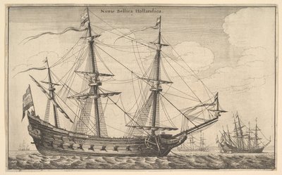 डच युद्धपोत, 1647। द्वारा Wenceslaus Hollar