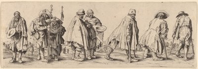 आठ भिखारी। द्वारा Wenceslaus Hollar