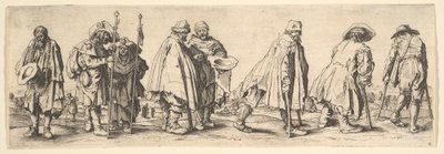 आठ भिखारी, 1630। द्वारा Wenceslaus Hollar