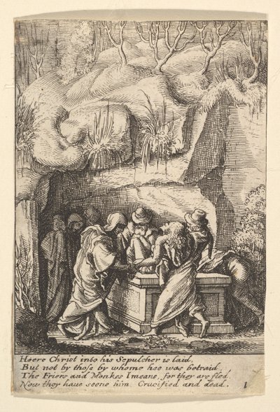 प्रवेश, 1625-77। द्वारा Wenceslaus Hollar