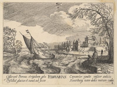 फरवरी, 1628-29। द्वारा Wenceslaus Hollar