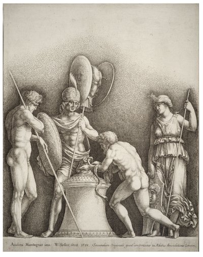 चार शास्त्रीय आंकड़े, मेंटेग्ना के बाद द्वारा Wenceslaus Hollar