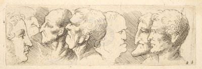 प्रमुख अध्ययन, 1625-77 द्वारा Wenceslaus Hollar
