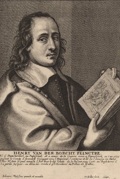 हेनरी वैन डेर बोरचट, पेंटर, 1648। द्वारा Wenceslaus Hollar