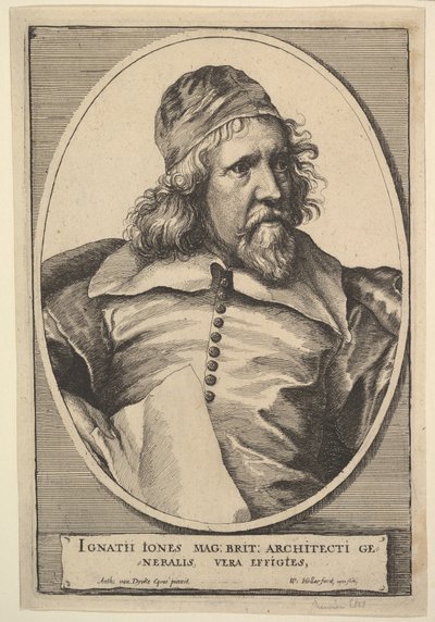 इनिगो जोन्स, 1655। द्वारा Wenceslaus Hollar