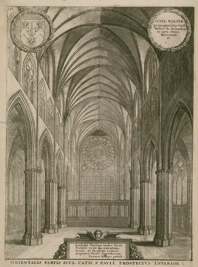 इंटीरियर ऑफ सेंट पॉल कैथेड्रल, लंदन द्वारा Wenceslaus Hollar