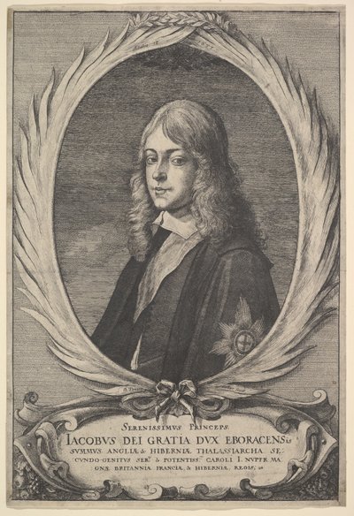 जेम्स, ड्यूक ऑफ यॉर्क, 1651। द्वारा Wenceslaus Hollar