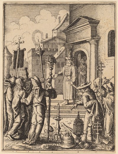 पीलातुस से पहले यीशु द्वारा Wenceslaus Hollar