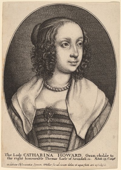 लेडी कैथरीन हावर्ड द्वारा Wenceslaus Hollar