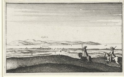 आइल ऑफ वाइट का दृश्य द्वारा Wenceslaus Hollar