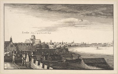 लंदन से अरुंडेल हाउस, कॉपी, 17 वीं शताब्दी। द्वारा Wenceslaus Hollar
