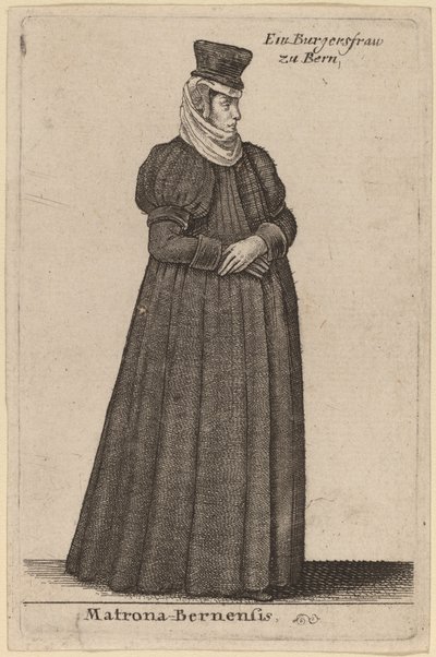 मैट्रोना बर्नीज़ द्वारा Wenceslaus Hollar