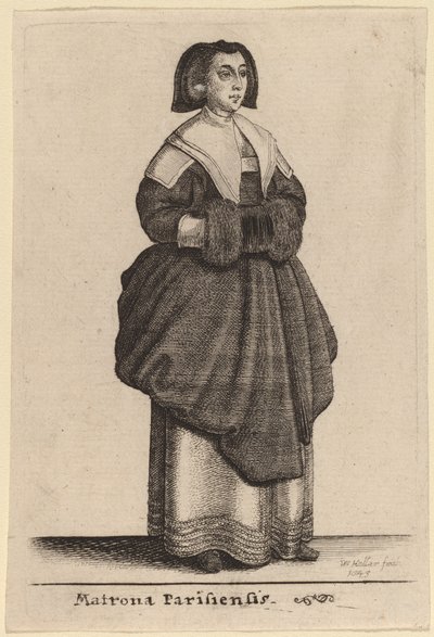 पेरिस के मैट्रॉन द्वारा Wenceslaus Hollar