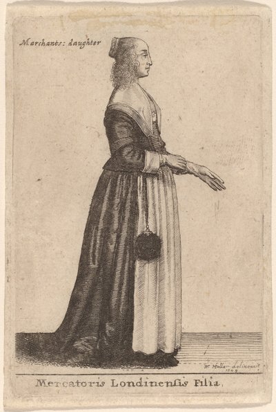 लंदन के एक व्यापारी की बेटी द्वारा Wenceslaus Hollar