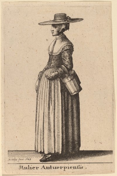 एंटवर्प की महिला द्वारा Wenceslaus Hollar