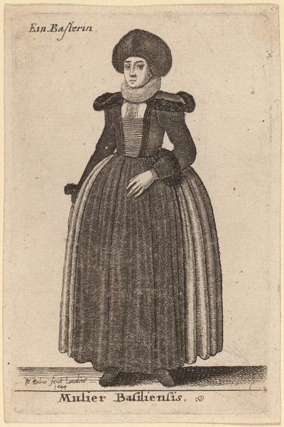 बेसल की एक महिला द्वारा Wenceslaus Hollar