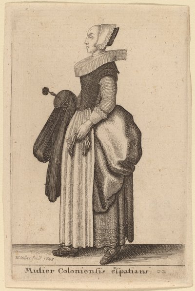 कॉलोनी प्रवासी महिला द्वारा Wenceslaus Hollar
