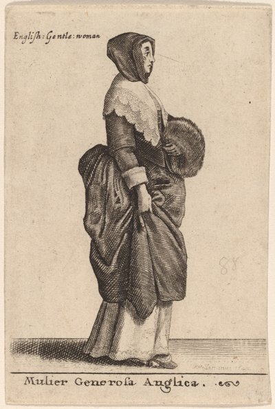 एक उदार अंग्रेज महिला द्वारा Wenceslaus Hollar