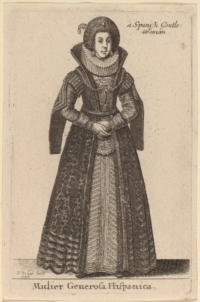 एक उदार स्पेनिश महिला द्वारा Wenceslaus Hollar