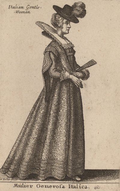 एक उदार इतालवी महिला द्वारा Wenceslaus Hollar