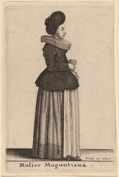 मैन्ज़ की एक महिला द्वारा Wenceslaus Hollar