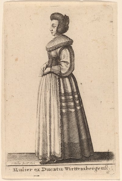 विर्टेमबर्ग के डची की एक महिला द्वारा Wenceslaus Hollar