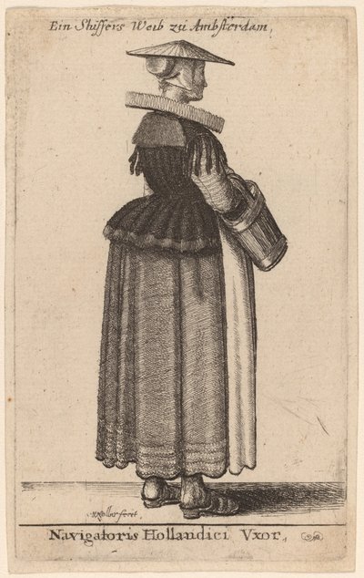 डच नाविक की पत्नी द्वारा Wenceslaus Hollar