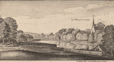 एल्बरी के पास, 1645। द्वारा Wenceslaus Hollar