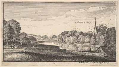 एल्बरी के पास, 1645। द्वारा Wenceslaus Hollar