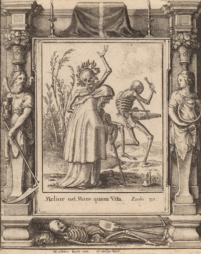 बूढ़ी औरत, 1651। द्वारा Wenceslaus Hollar