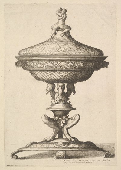 अलंकृत गोबल, 1642। द्वारा Wenceslaus Hollar