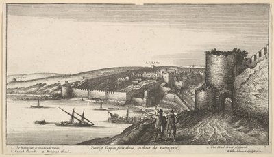 अबू से टैंगियर का हिस्सा, बिना जल-द्वार, 1670। द्वारा Wenceslaus Hollar