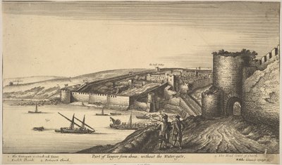 ऊपर से तांगियर का हिस्सा, 1670। द्वारा Wenceslaus Hollar