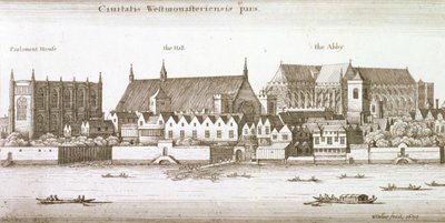 वेस्टमिंस्टर शहर का हिस्सा, 1647 द्वारा Wenceslaus Hollar