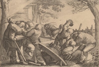किसान विवाद, 1646। द्वारा Wenceslaus Hollar