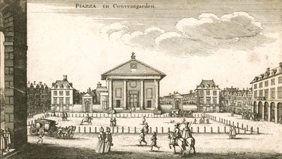 पियाज़ा, कोवेंट गार्डन, लंदन (उत्कीर्णन) द्वारा Wenceslaus Hollar