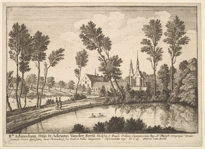 रोथेंदेल एबे, 1648। द्वारा Wenceslaus Hollar