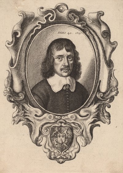 सेल्फ-पोर्ट्रेट, 1647। द्वारा Wenceslaus Hollar