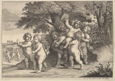 सेवन बॉयज, 1625-77। द्वारा Wenceslaus Hollar