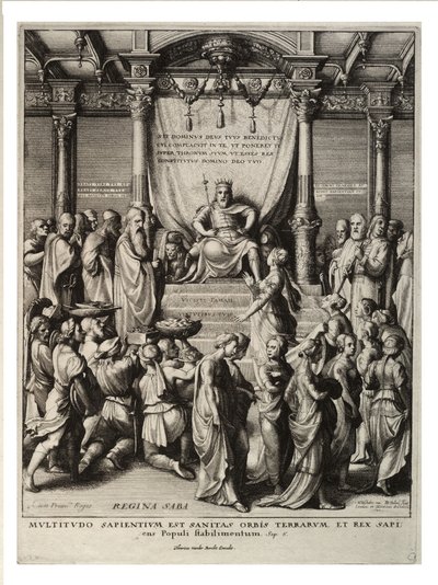 सुलैमान और शीबा की रानी। राज्य 3 द्वारा Wenceslaus Hollar