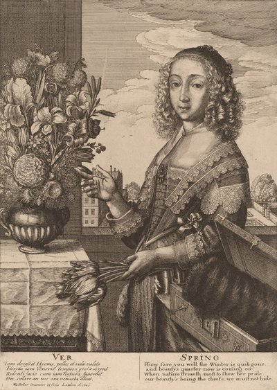 वसंत, 1641। द्वारा Wenceslaus Hollar